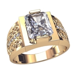 Купить Перстень Коллекционер с хрусталем и бриллиантами