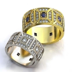 Купить Обручальные кольца с бриллиантами