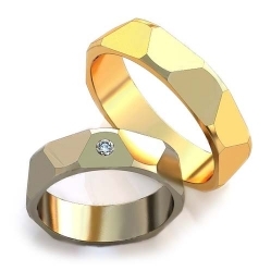 Купить Обручальные кольца с бриллиантом