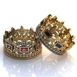 Купить Обручальные кольца Корона Царская
