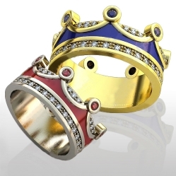 Купить Обручальные кольца Корона