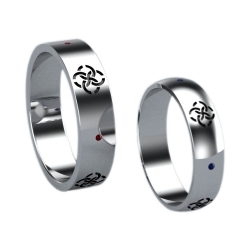 Купить Славянские обручальные кольца с символом Свадебник