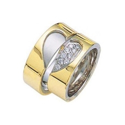 Купить Обручальные кольца с бриллиантами Гармония