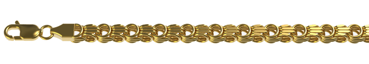 Купить Цепочка Спираль из желтого золота 40 см